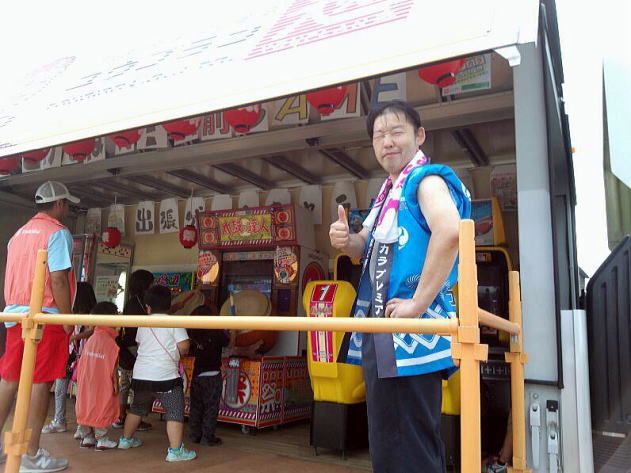 宮城県女川町にて開催された秋刀魚収穫祭にお呼ばれし出前ゲーム・出張キャラバン