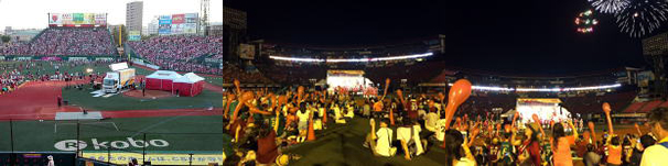 ステージカー 楽天イーグルス花火大会